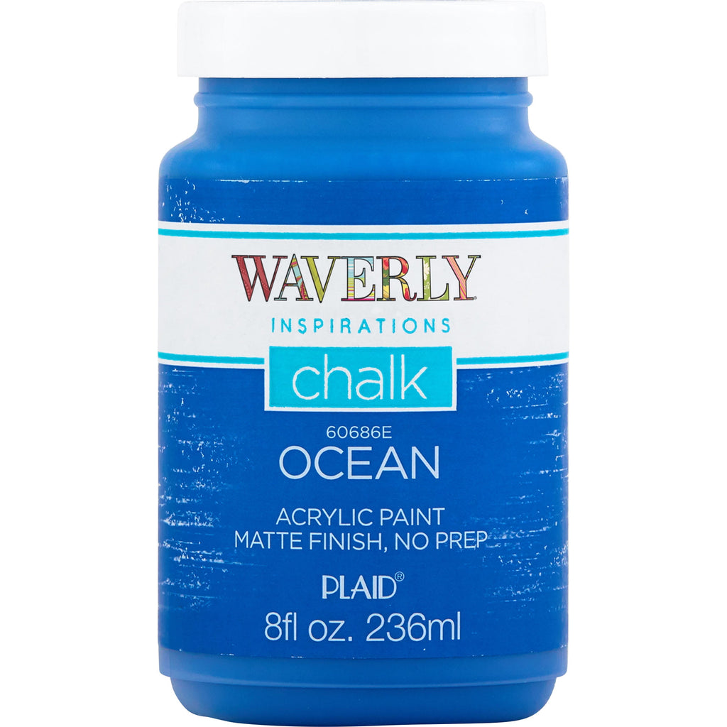 Waverly Inspirations Chalk Paint, Ultra Matte Finish, White, 8 fl oz