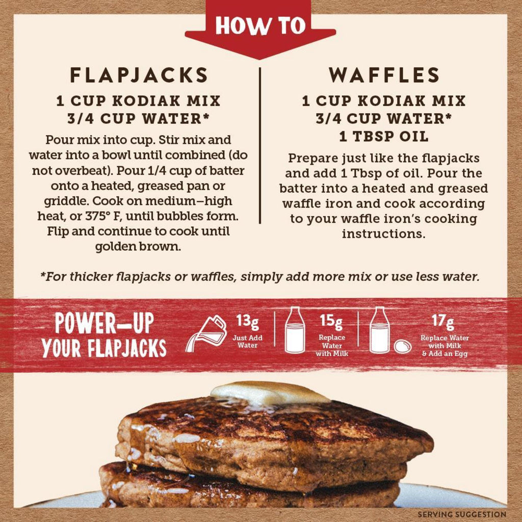 Kodiak Protein-Packed Power Cakes Pumpkin Pancake and Waffle Mix, 18 oz Box