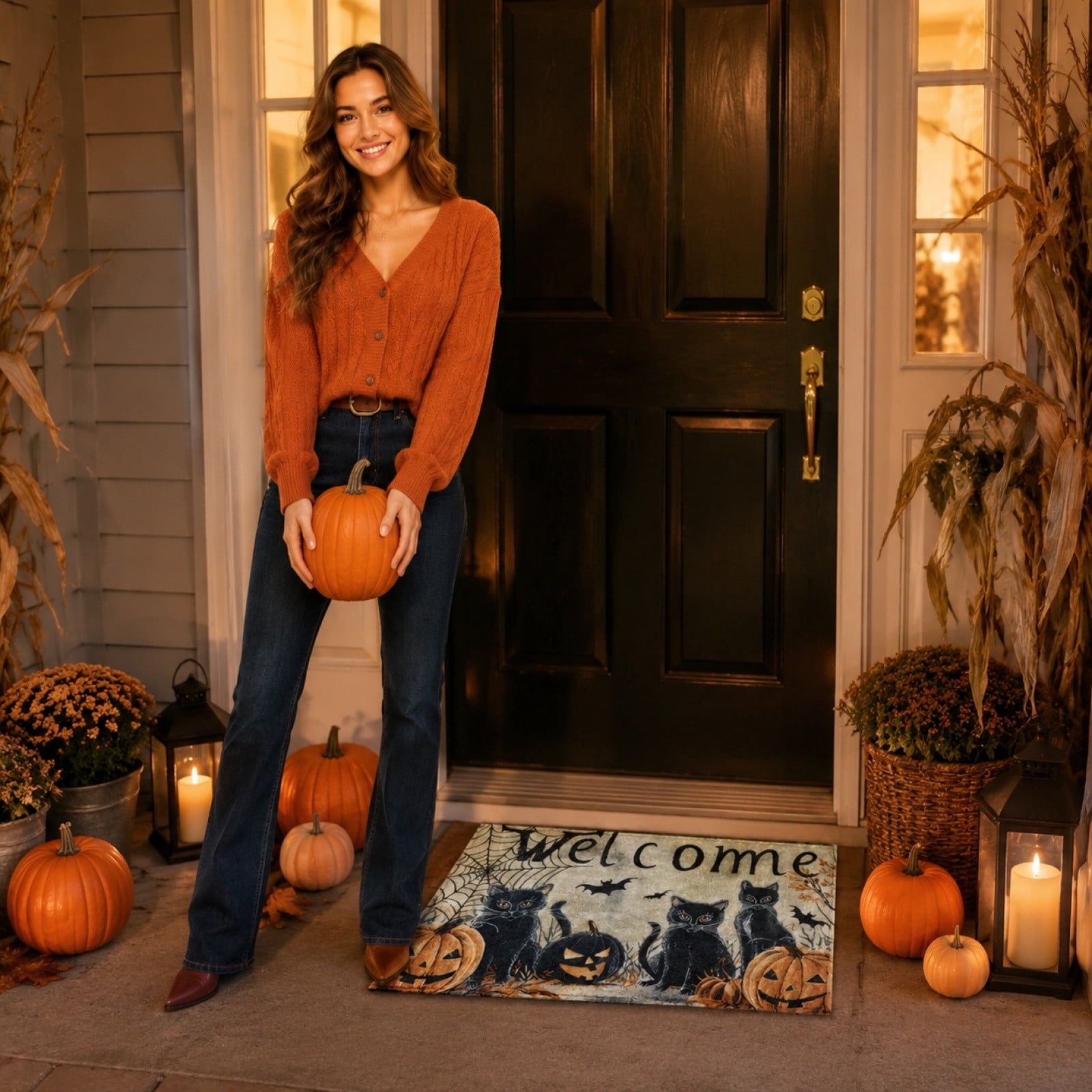 Duck Doormat Outdoor 24'', Rustic Front Door Mat for Entryway, 1 PC