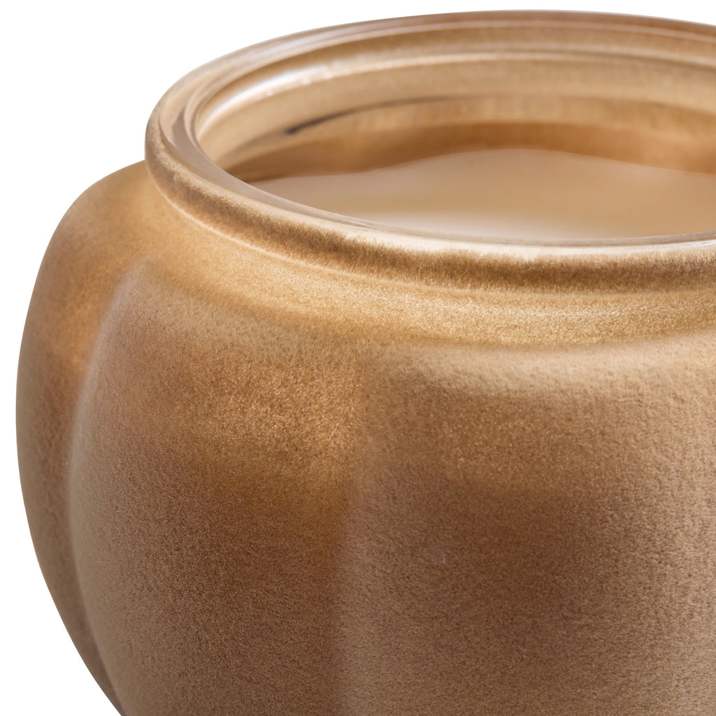 Better Homes & Gardens Flocked Pumpkin Jar Candle, Pumpkin Snickerdoodle Swirl, 2-Wick, 12.7 oz