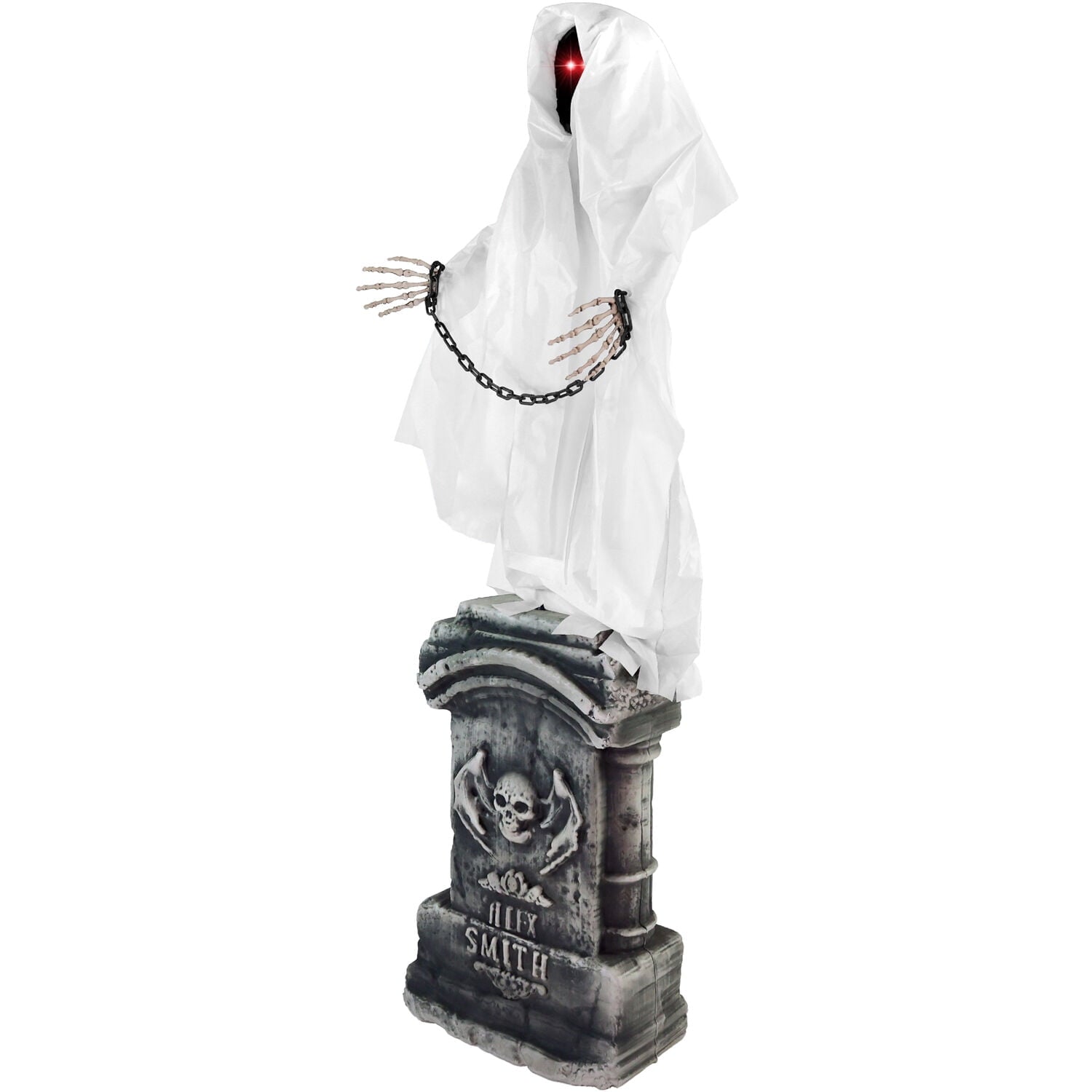 Haunted Hill Farm 3.4 ft Touch-Activated Animated Possessed Backbend Lady Halloween Animatronic, HHLADY-15FLSA