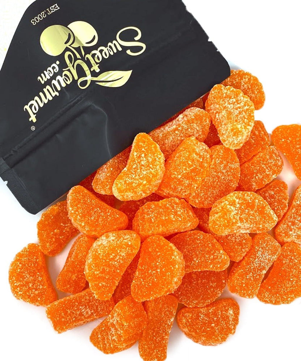 SweetGourmet Orange Fruit Slices, Sugar Coated Jelly Candy, 1-Pound Bulk Bag, Naturally Flavored, Gluten-Free