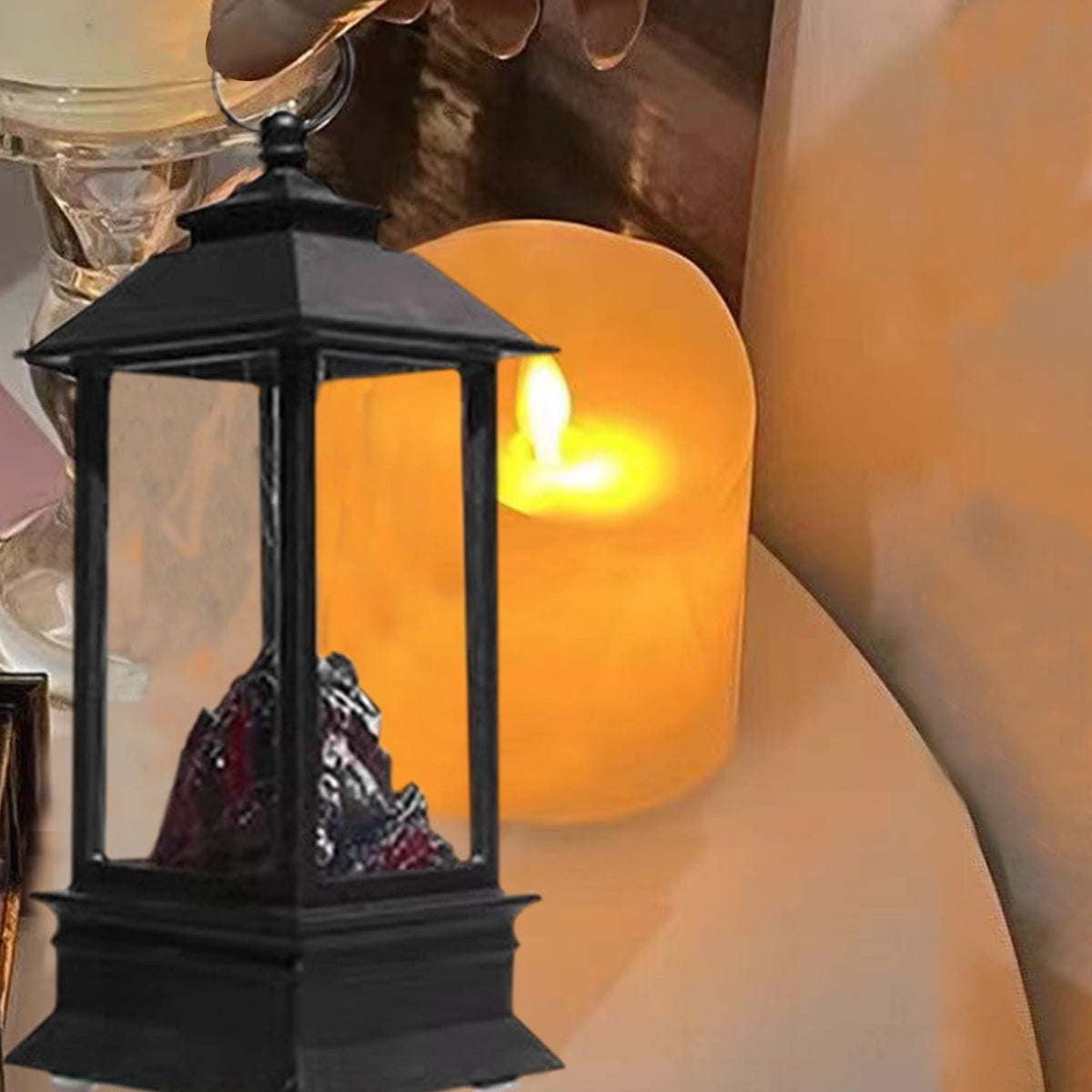 Wadada Vintage Lantern Decorative Indoor Retro Lanterns Battery Powered led Indoor Lanterns Decorative,Outdoor Hanging Lantern,Decorative Lanterns,Indoor Lanterns Decorative