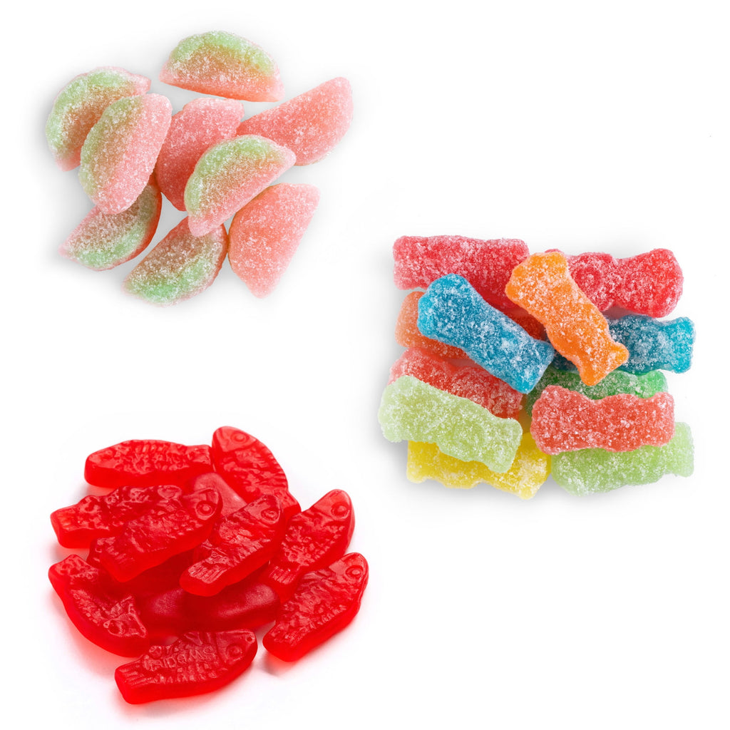SOUR PATCH KIDS and SWEDISH FISH Mini Soft & Chewy Halloween Candy Variety Pack, 18 Snack Packs