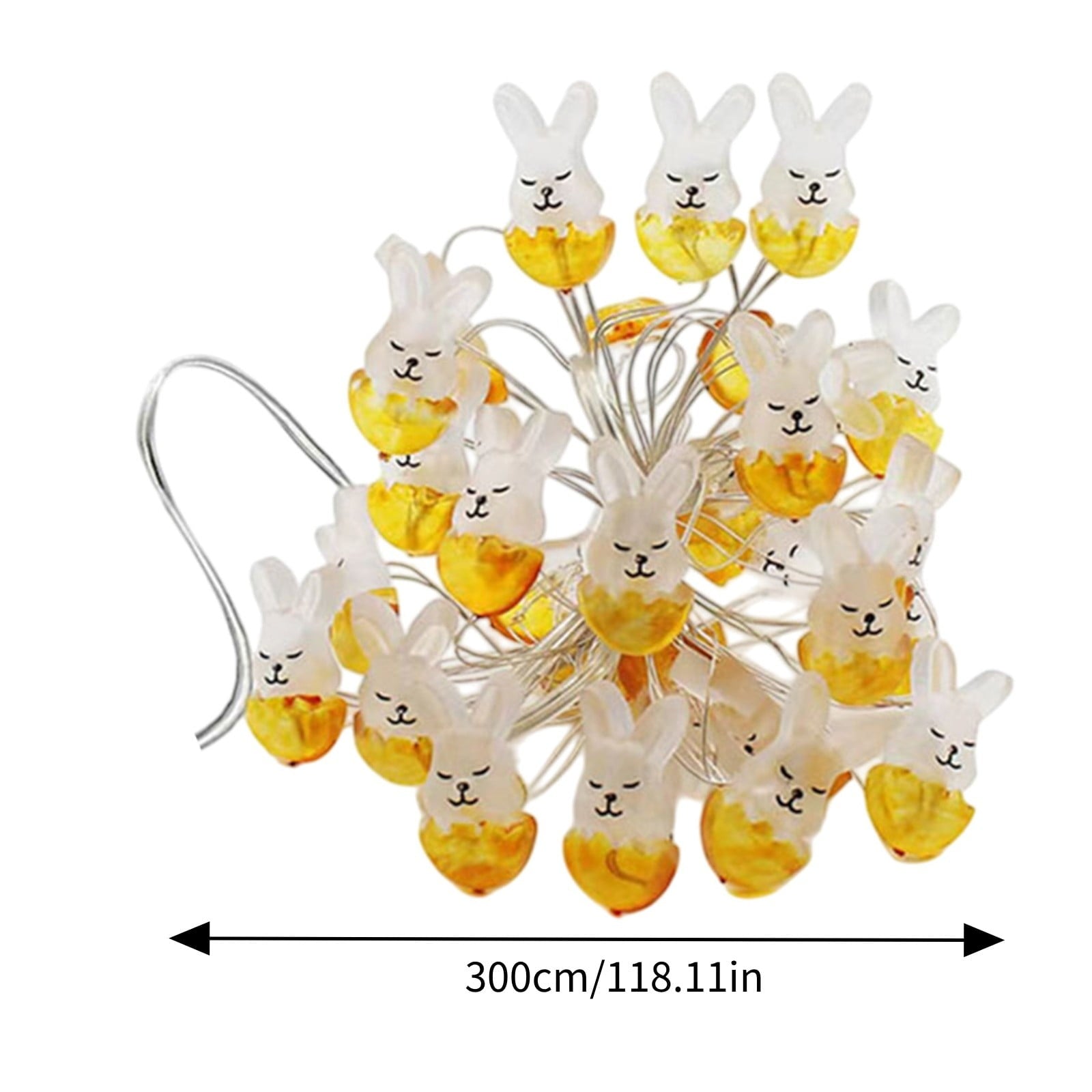 Stijggn 10 Easter Lights Outdoor Easter Decor LED Bunny Lights Plug in Easter Lights String for Indoor Outdoor Spring Decor & Easter Decor