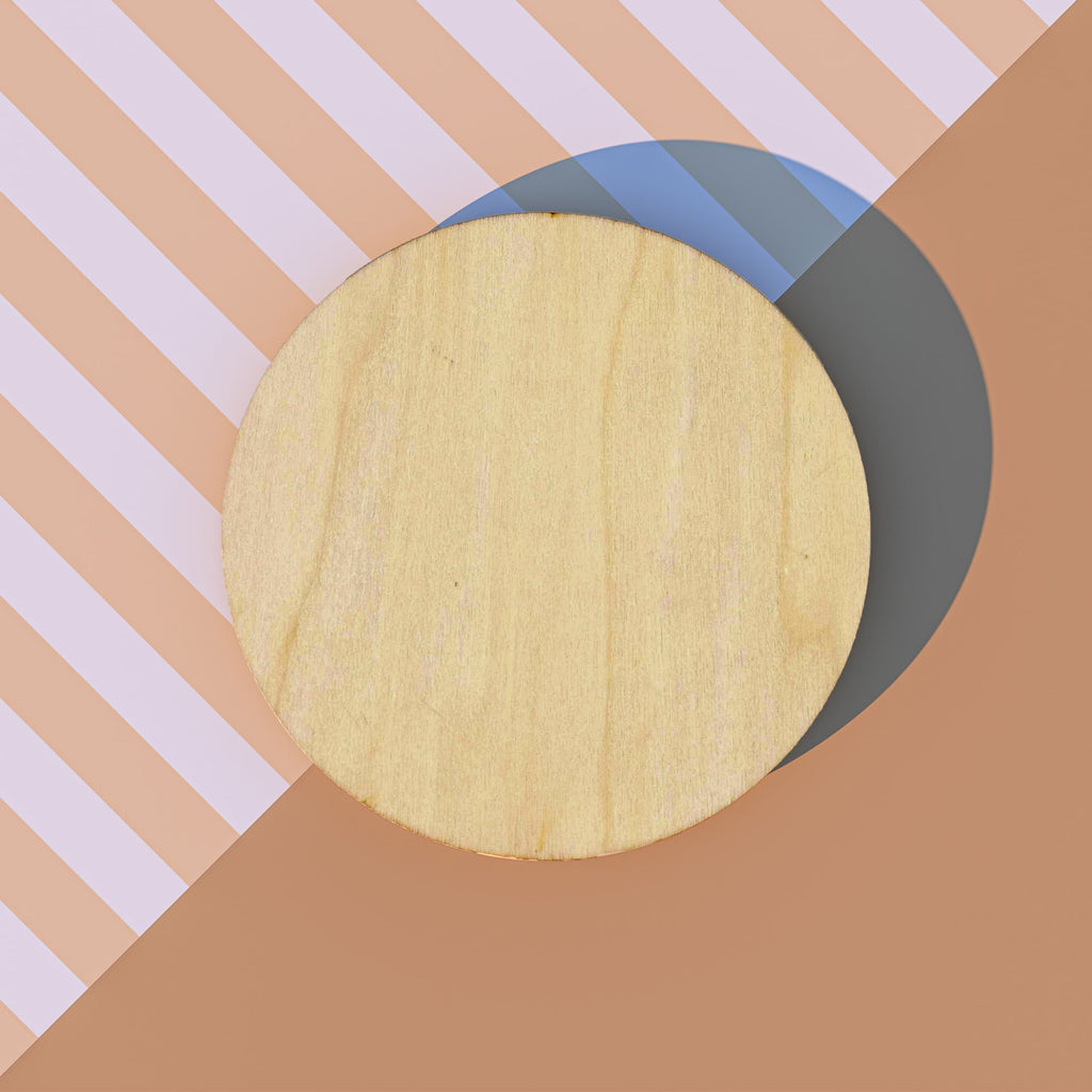Hello Hobby Unfinished Wood Circle, 5 in Diameter, 1 Piece