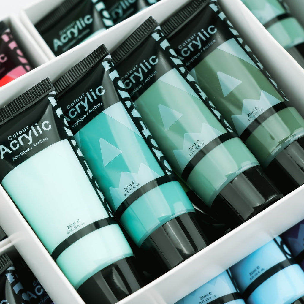 AUREUO Galaxy Glitter Acrylic Paint Set - 8 Twinkle Colors 0.71 Fl Oz / 21ml Tubes Sparkling Art Paints for Crafts Decor Non-toxic Painting Supplies for Artists