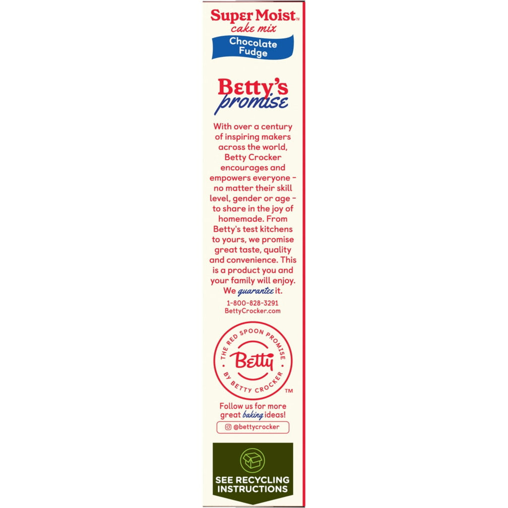 Betty Crocker Favorites Super Moist, Chocolate Fudge, Cake Mix, 13.25 oz