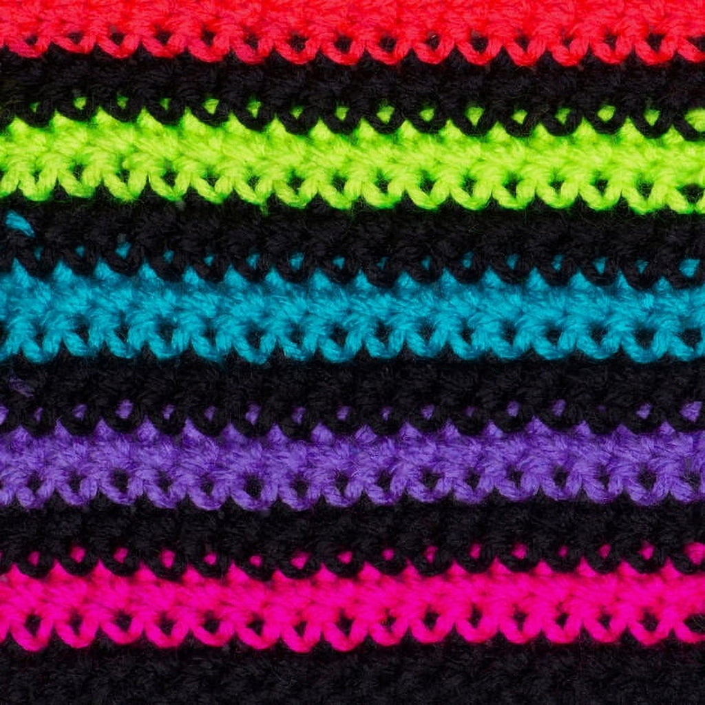 Red Heart Super Saver Jumbo #4 Medium Acrylic Yarn, Neon Stripe 10oz/283g, 482 Yards