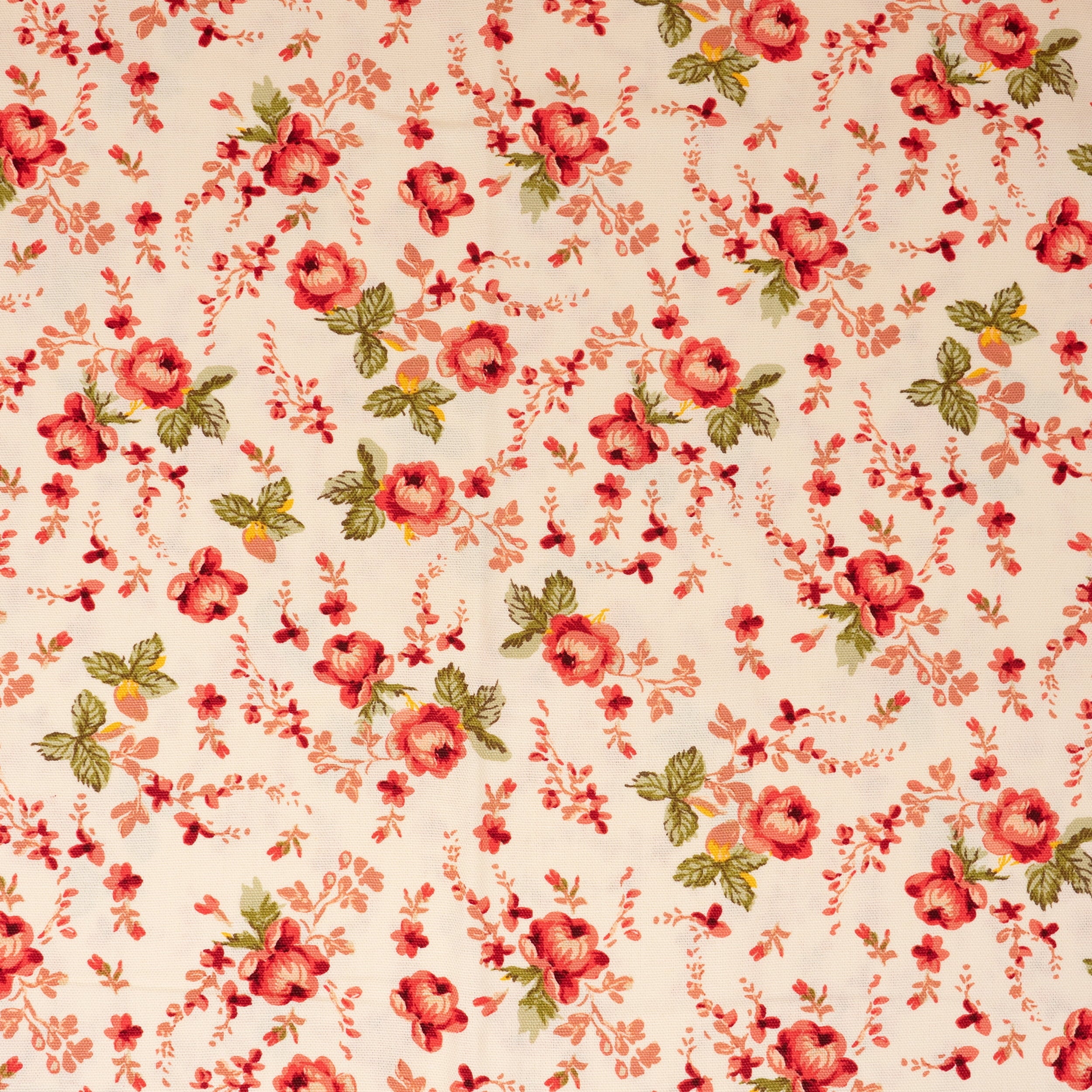 Waverly Inspirations 45 in 100% Cotton Sewing & Craft Fabric, 2 yd Pre-Cut, Vintage Blue
