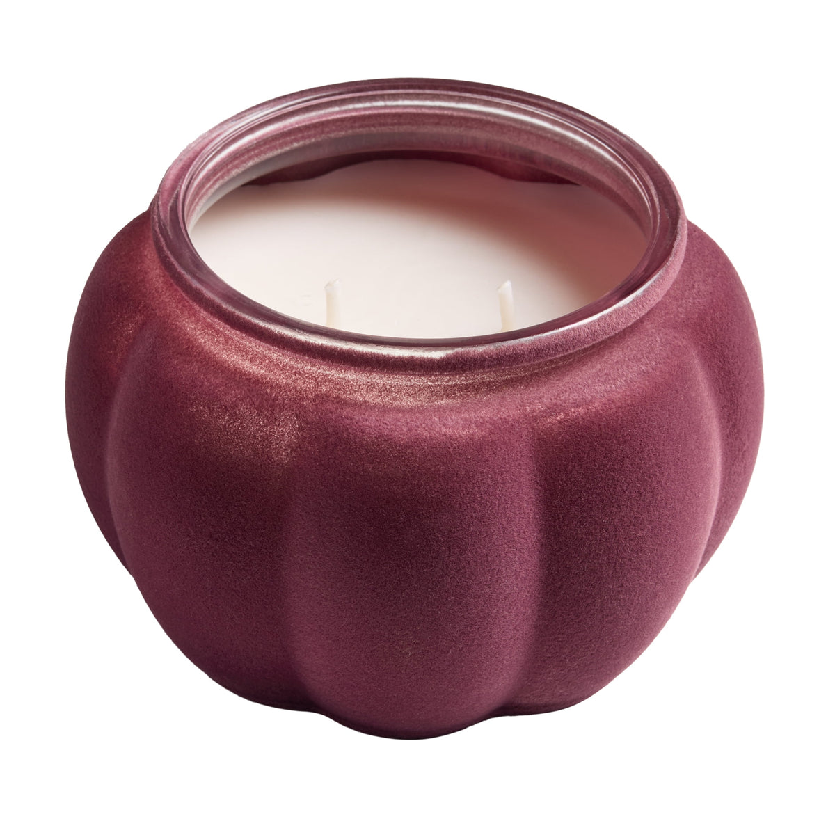 Better Homes & Gardens Flocked Pumpkin Jar Candle, Pumpkin Snickerdoodle Swirl, 2-Wick, 12.7 oz
