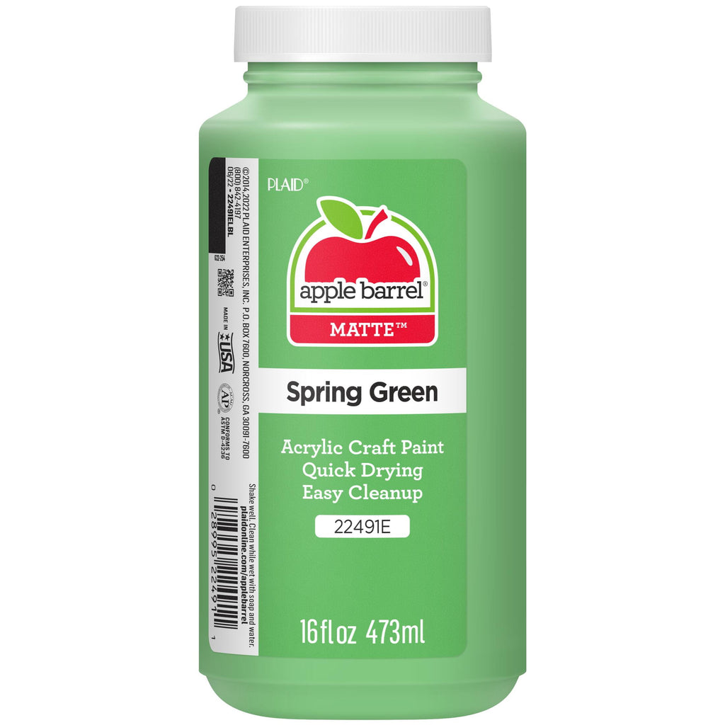 Apple Barrel Acrylic Craft Paint, Matte Finish, White, 16 fl oz.