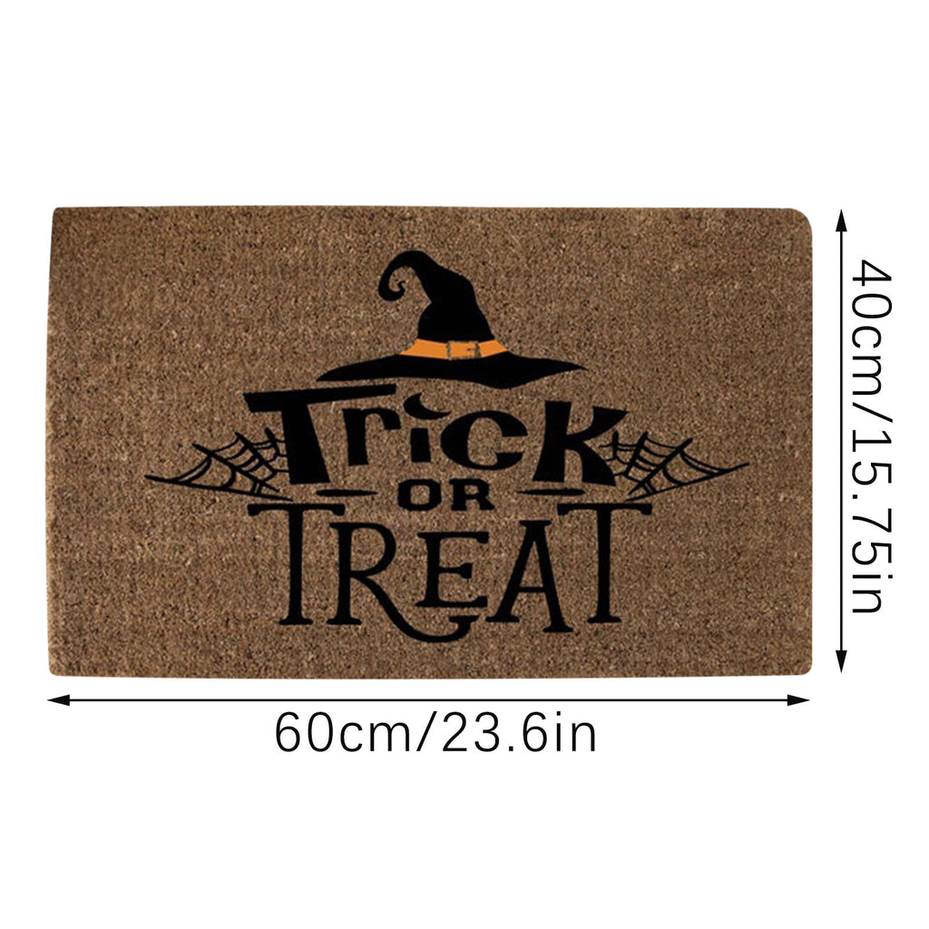 JLFNYA Halloween Rug,15.7*24inch Checkered Rug,Rug Halloween Fall Door Mat Cotton Washable Area Rugs Door Mat Outdoor Entrance for Front Porch Entryway Fall Farmhouse