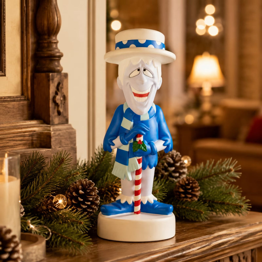 11.8" Heat and Snow Miser Light Up Figure Ornaments, Christmas Tabletop Decor LED Light, Light-Up Desktop Figurine for Home Room Christmas Decorations
