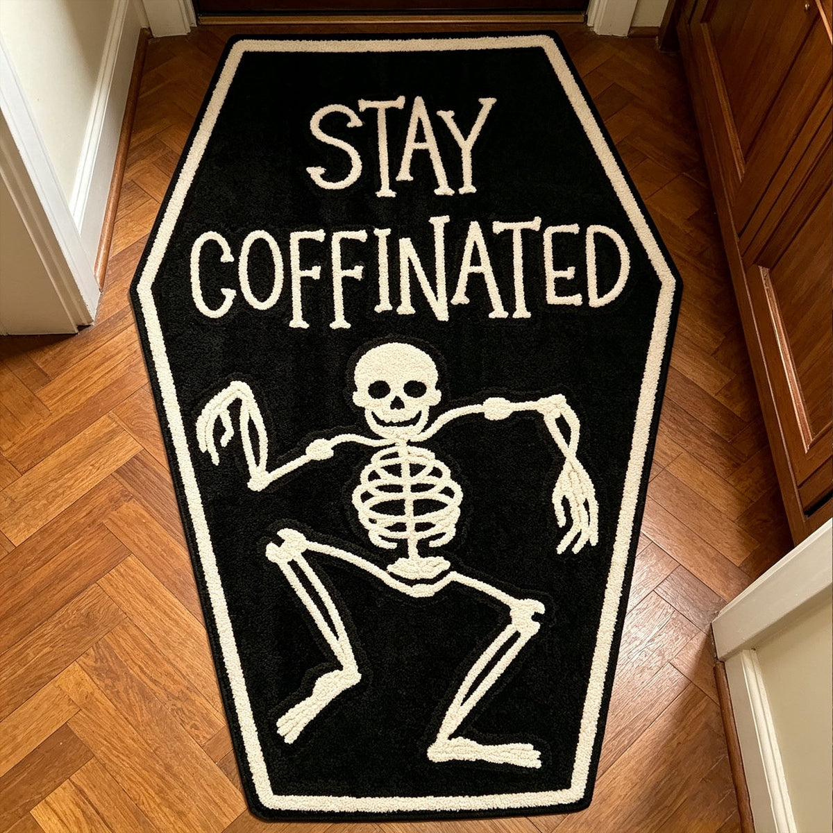 Halloween Ghost Door Mat, Cute Welcome Mat for Front Door Porch Entryway Haunted Outdoor Decor Spooky Decorative Entrance Doormat Non Slip Halloween Rug, 16" x 24"