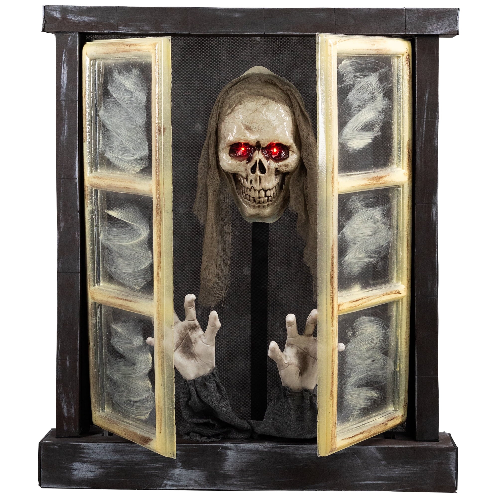 Northlight Lighted and Animated Ghoul in Window Halloween Decoration - 29"