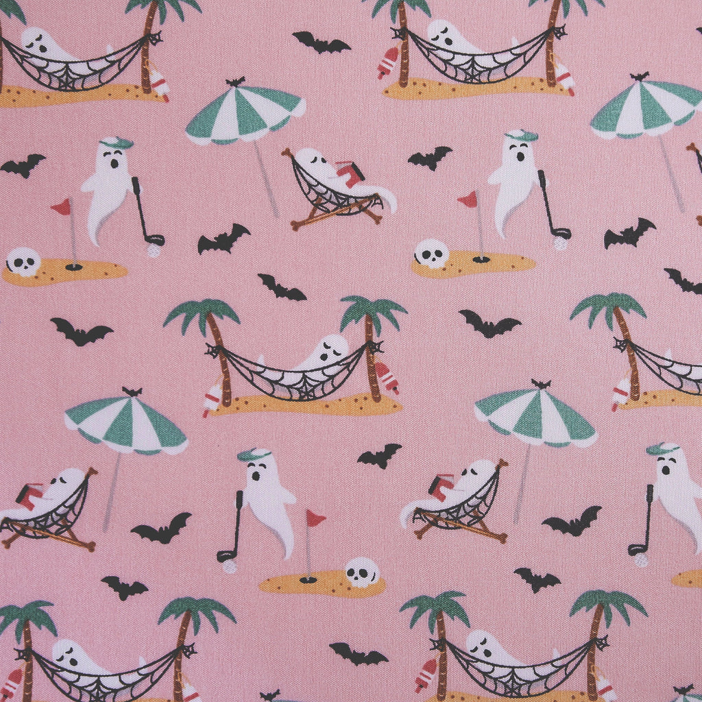 Summerween Crafted by Catherine Full 4-Piece Sheet Set, Black & White Nautical Ghosts
