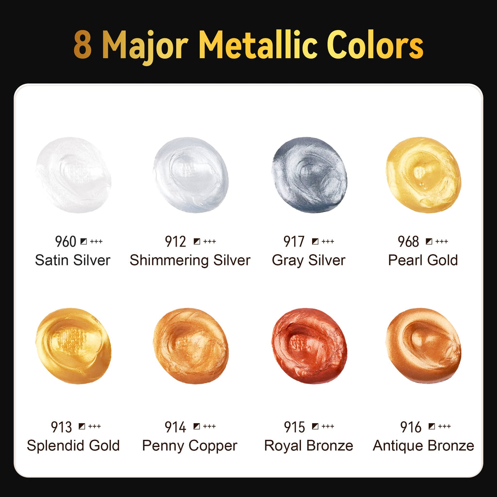 AUREUO Galaxy Glitter Acrylic Paint Set - 8 Twinkle Colors 0.71 Fl Oz / 21ml Tubes Sparkling Art Paints for Crafts Decor Non-toxic Painting Supplies for Artists