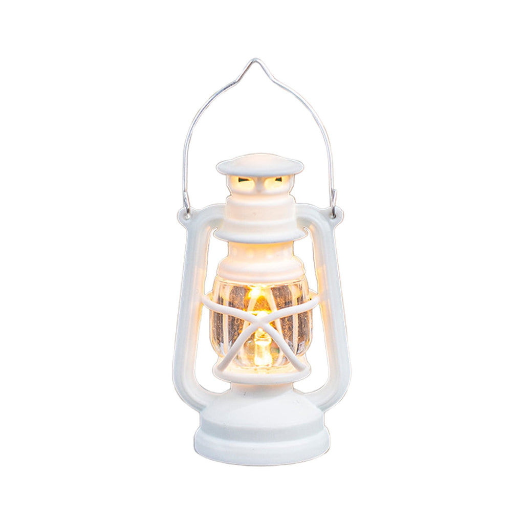 Djiypn Mini Lanterns 2Pack LED Small Lanterns Decorative Indoor Outdoor Hanging Lantern Decorative Candle Light Farmhouse Decor for Weddings Western Camping Party Halloween Christmas Decorations