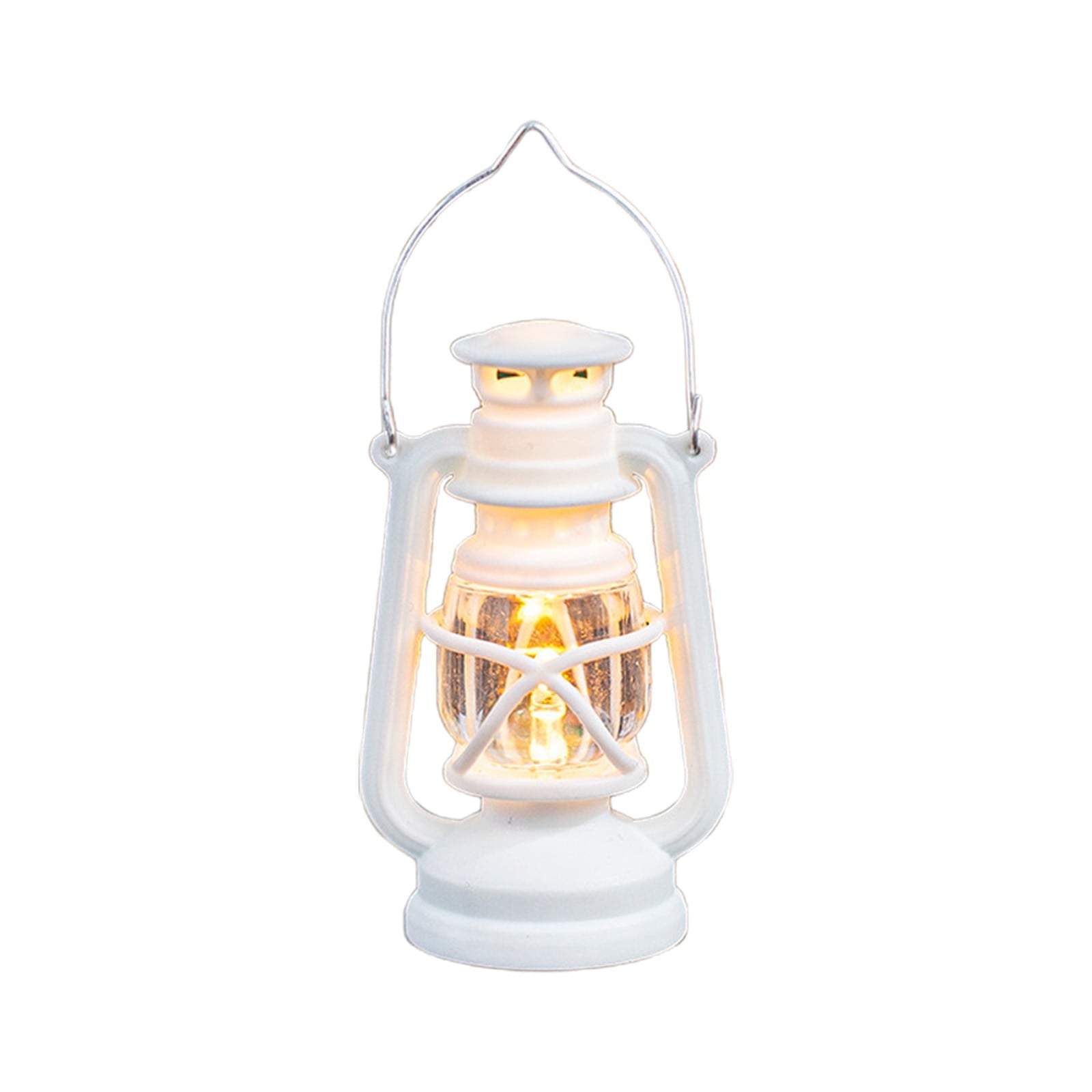 Djiypn Mini Lanterns 2Pack LED Small Lanterns Decorative Indoor Outdoor Hanging Lantern Decorative Candle Light Farmhouse Decor for Weddings Western Camping Party Halloween Christmas Decorations