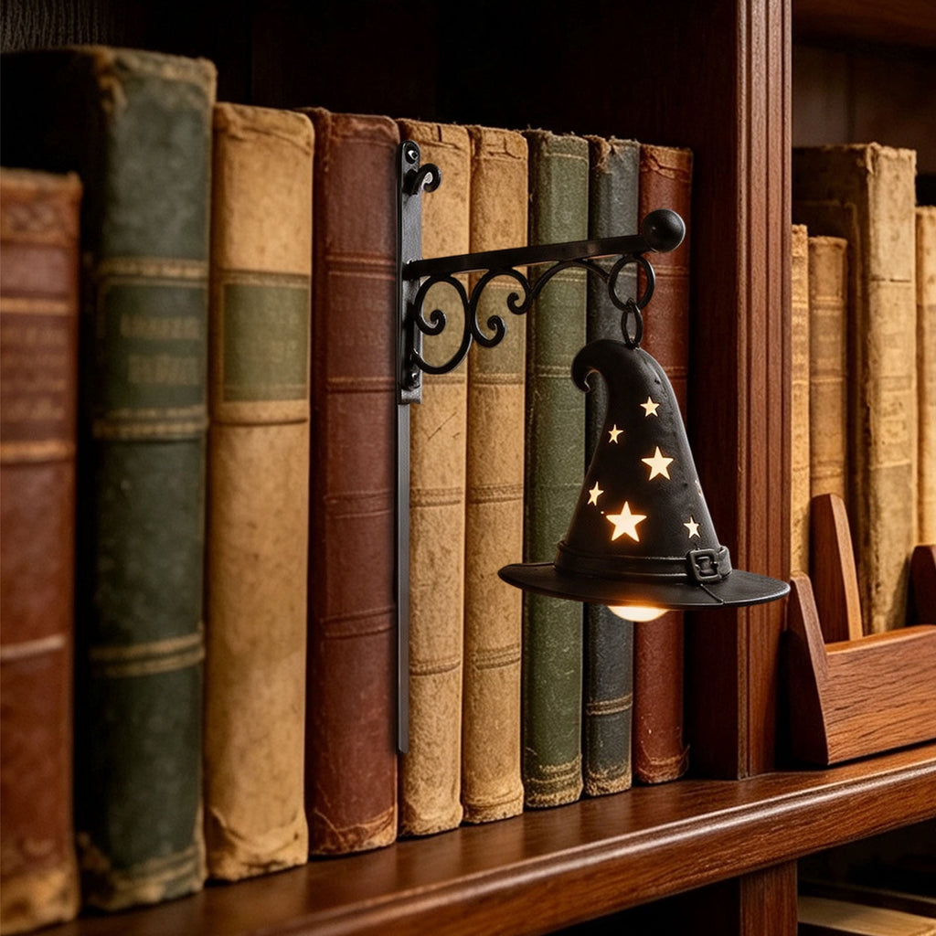 Nkmbld Halloween Bookshelf Lamp, Vintage Library Lantern Decorative Bookshelf Lighting, Hanging Ghost Lantern Book Shelf Light, Halloween Decorations Indoor