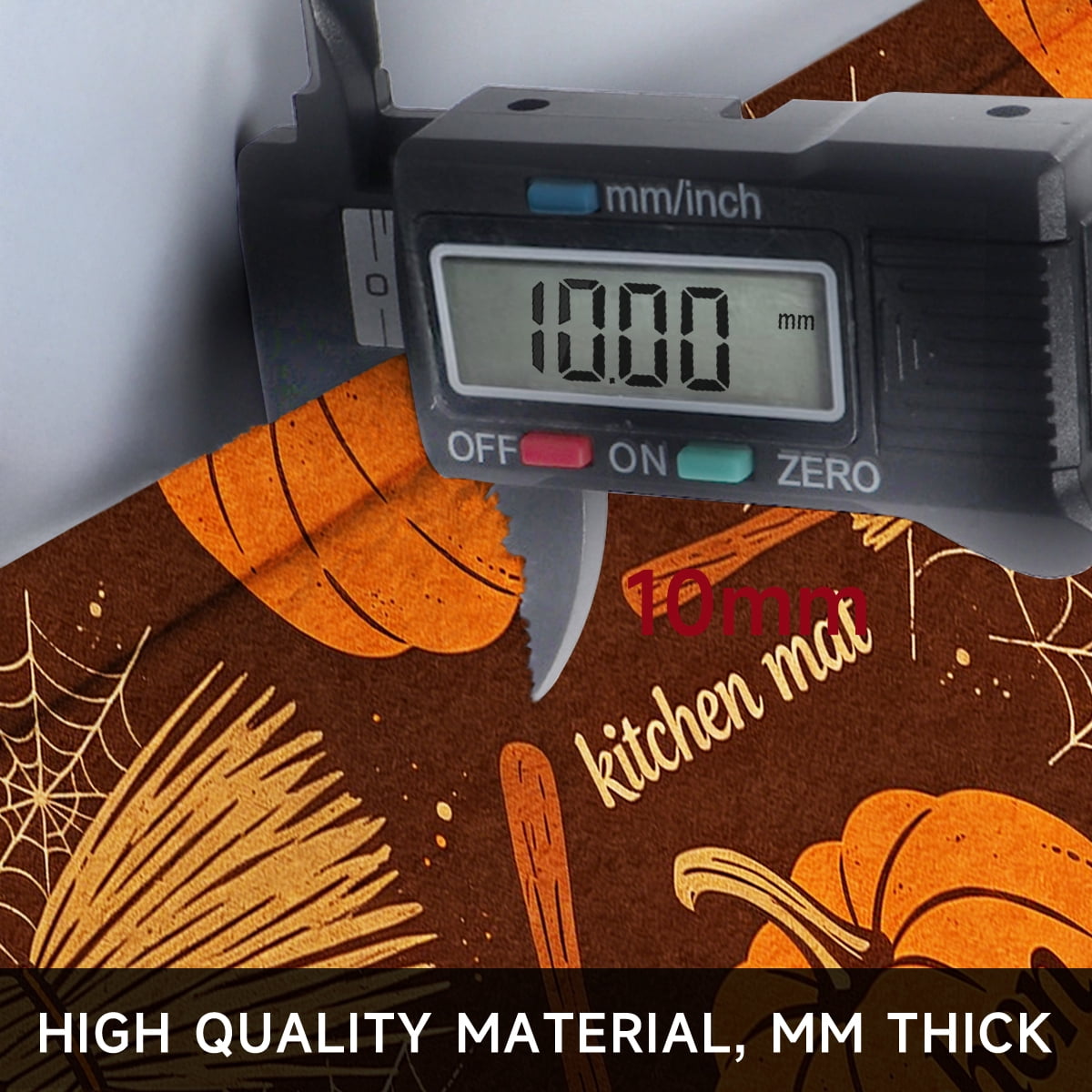 CCTFS Halloween Pumpkin Bat Candy 1Pc Flannel Mat and Kitchen Rugs,Soft Non-slip,Perfect for Home Bathroom