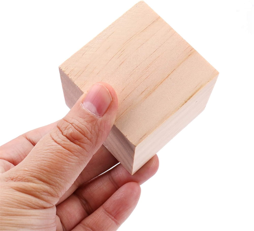 2 Inch Wooden Cubes,Wooden Blocks for Arts and Crafts and DIY Projects,Natural Pine Wood Square Blocks,Topboutique Unfinished Wood Blocks for Wood Crafts,8 Pcs