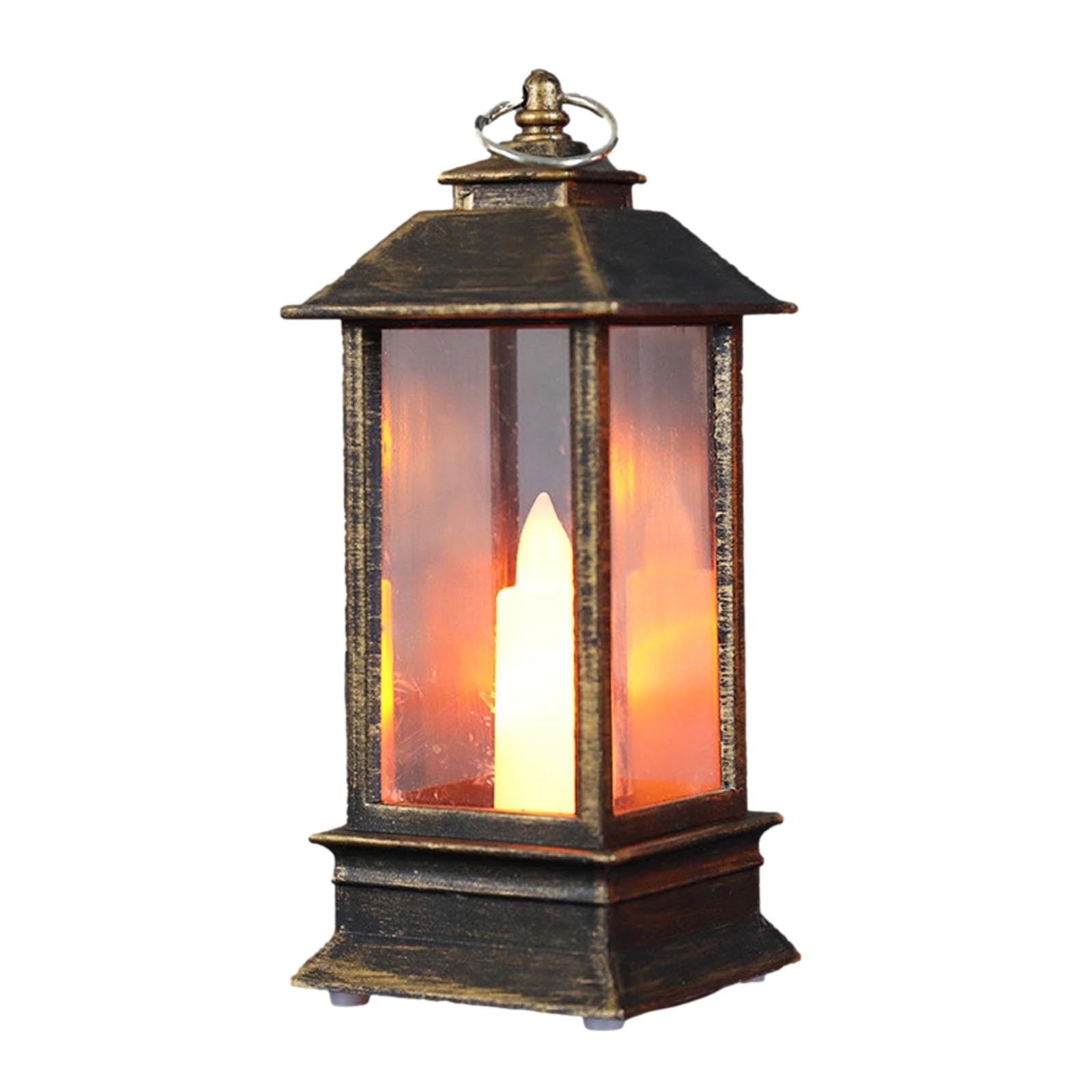 Todaioua Lanterns Decorative Indoor, Red Outdoor Lantern, Lantern Waterproof with Battery Operated Candle, Outdoor Hanging Lanterns for Porch, Patio, Wedding Decor