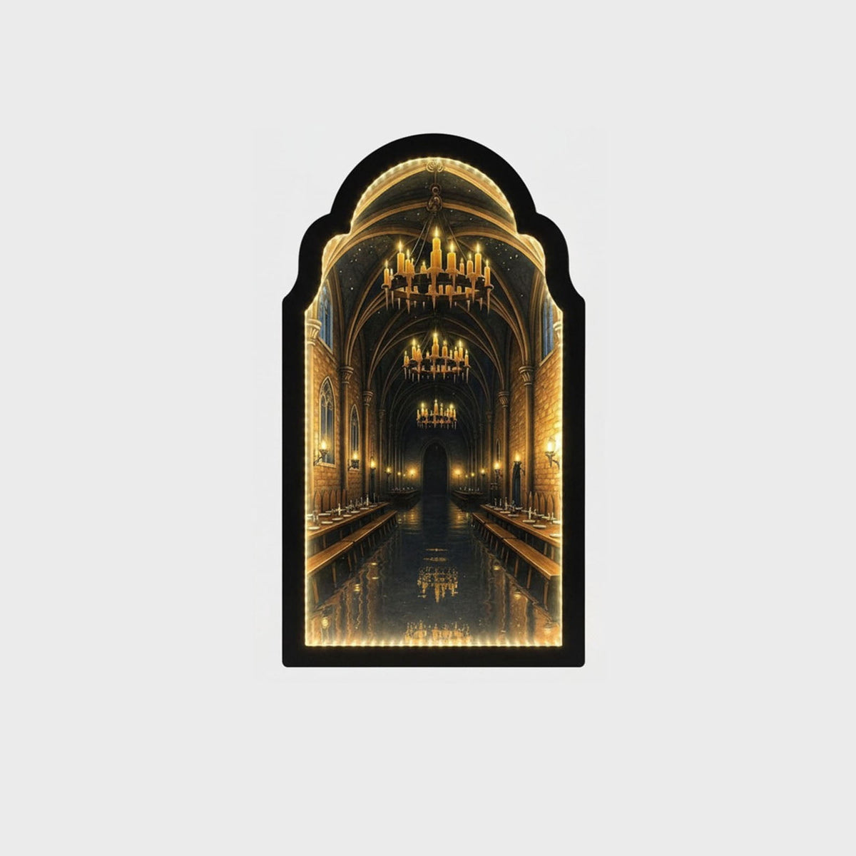 Clearance Martha Ghost Mirror! Halloween Decorations Indoor Gifts, LED Ghost Mirror Hologram,Spooky Gothic Decor,Haunted Mirror Halloween Decorations,Vintage Wall Decor for Living Room Fireplace