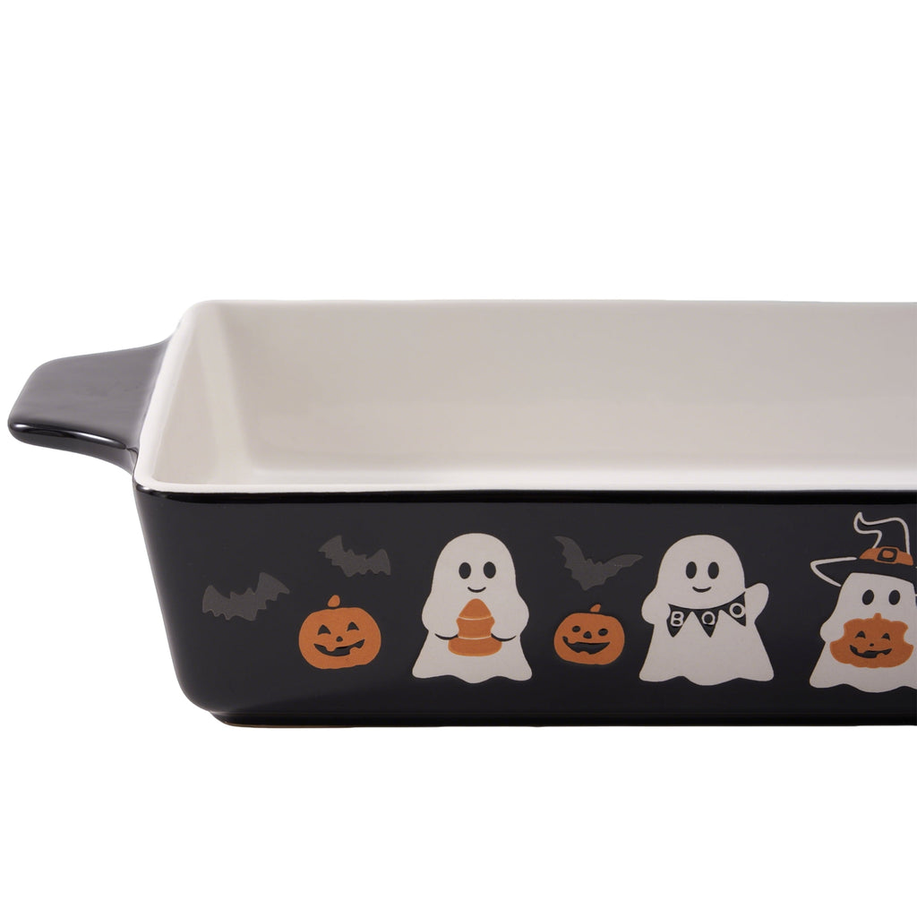Way To Celebrate 9 in x 13 in Ghost & Jack-O-Lantern Glazed Stoneware Bake & Serve Dish
