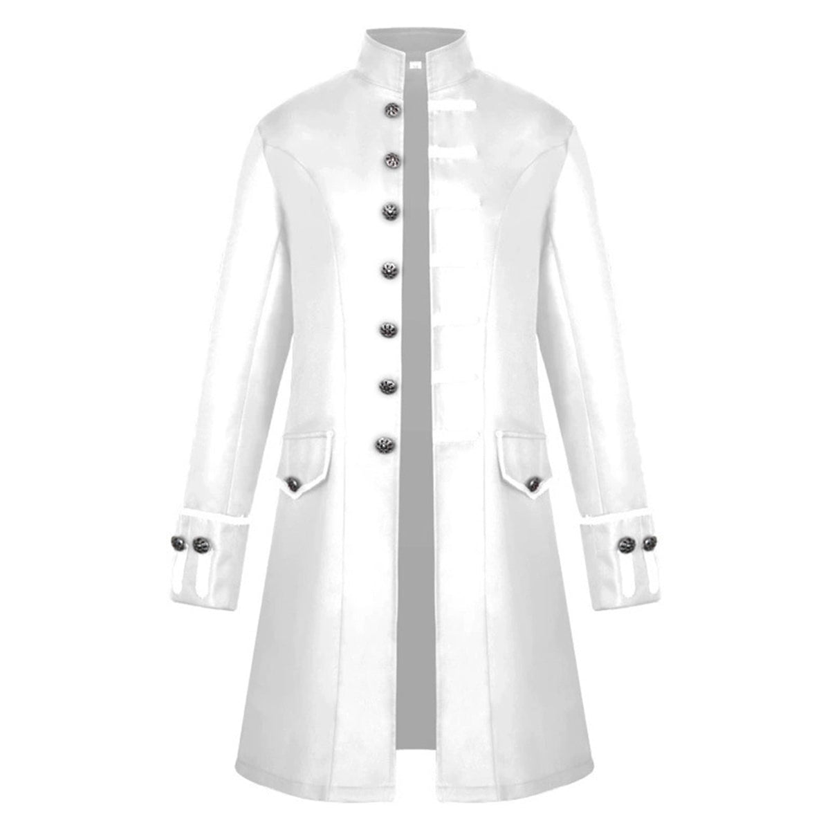 Lilgiuy Mens Steampunk Vintage Tailcoat Goth Jacket formal Retro Renaissance Frock Coat Uniform Medieval Halloween Costume for Dating Wedding