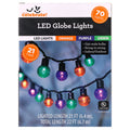 Indoor/Outdoor 70-Count LED G30 Globe String Lights, Multicolor, 21', Halloween by Way To Celebrate