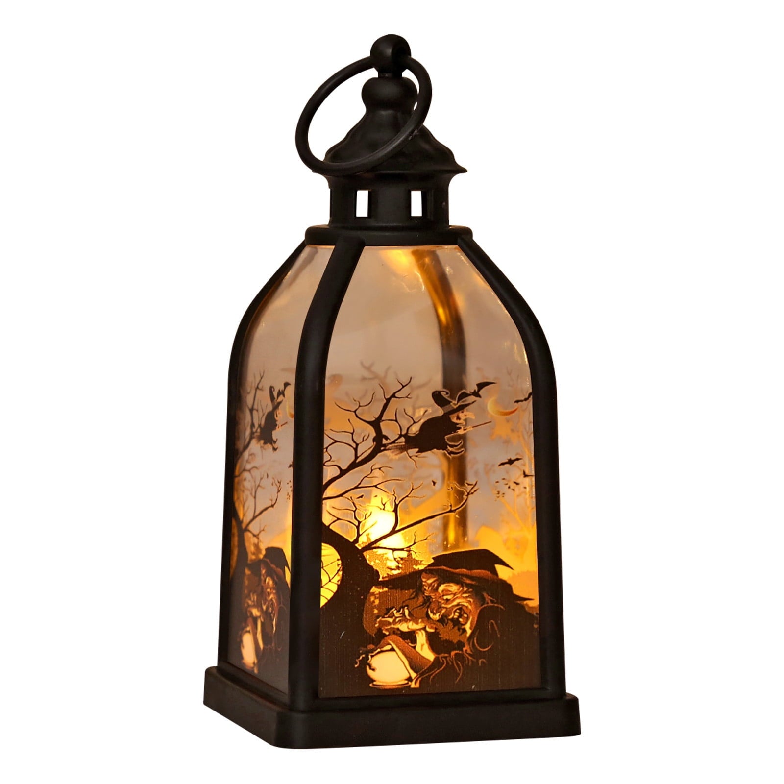 Halloween Decorations Indoor Candle Lantern With LED Lights Hanging Spooky Halloween Lanterns For Indoor Outdoor Home Room Door Party Decor