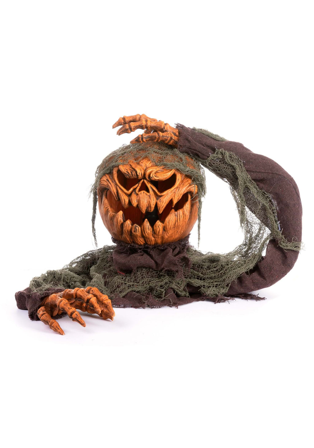 14" Animated Head Popping Pumpkin Ground Breaker Decoration