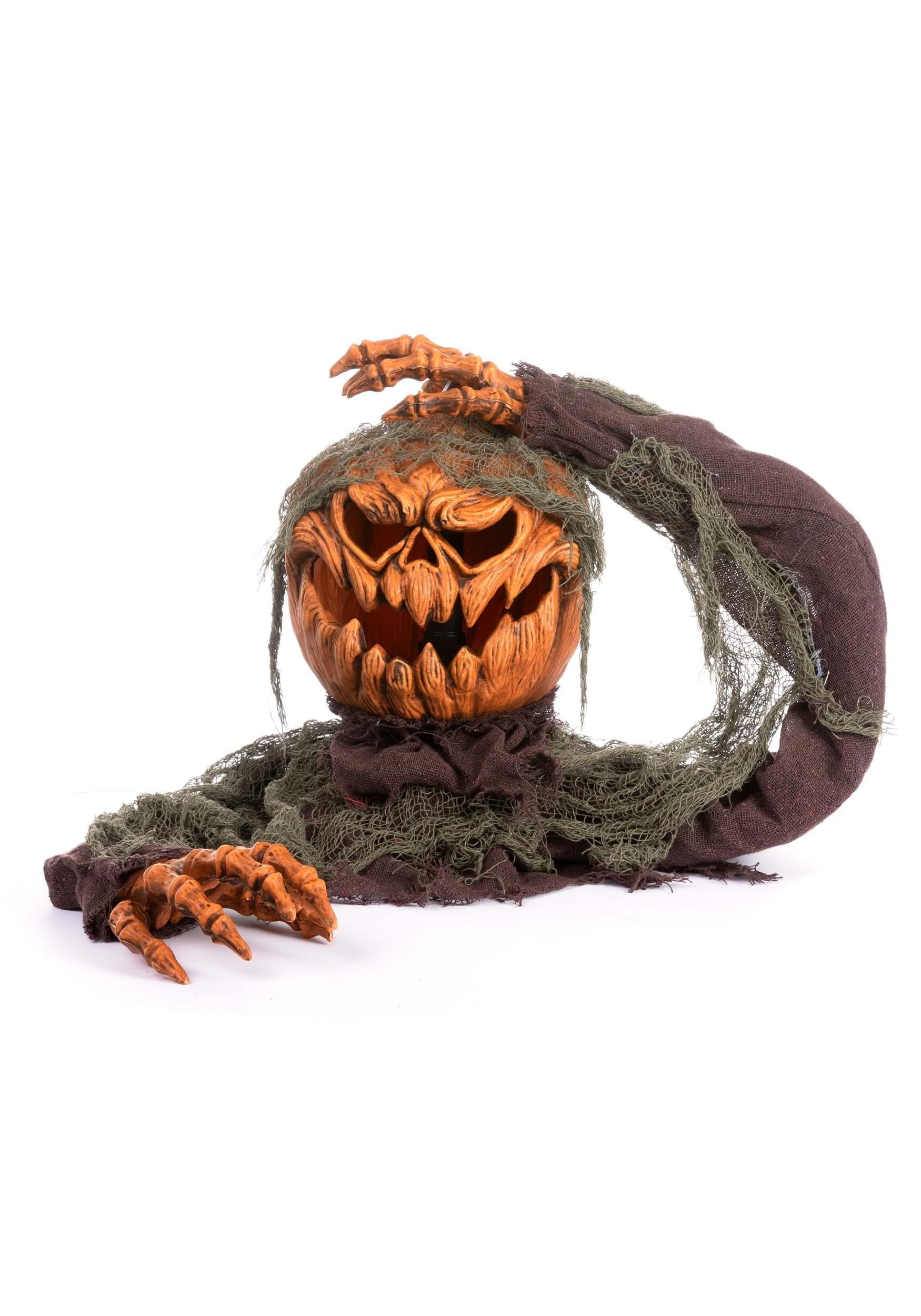14" Animated Head Popping Pumpkin Ground Breaker Decoration