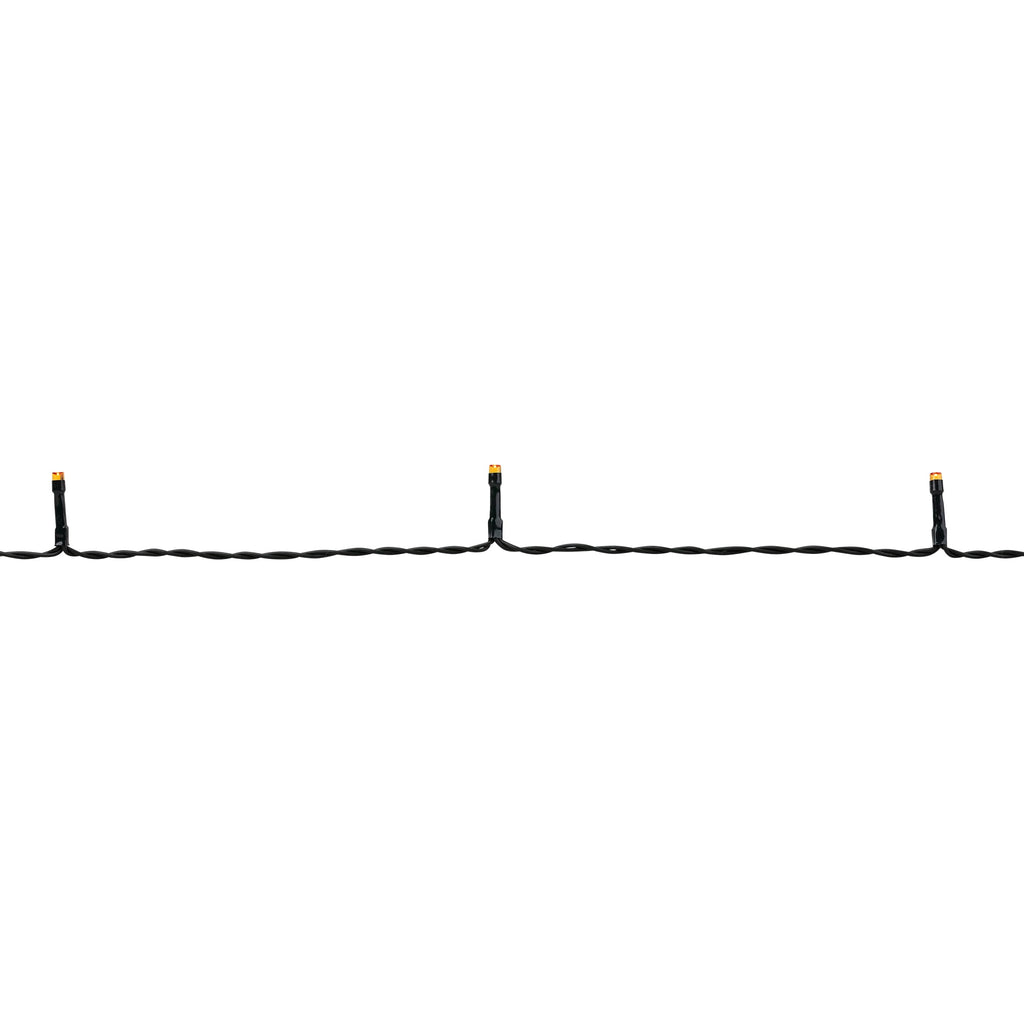 Northlight LED Wide Angle Halloween Lights - Orange - 10' Black Wire - 20ct