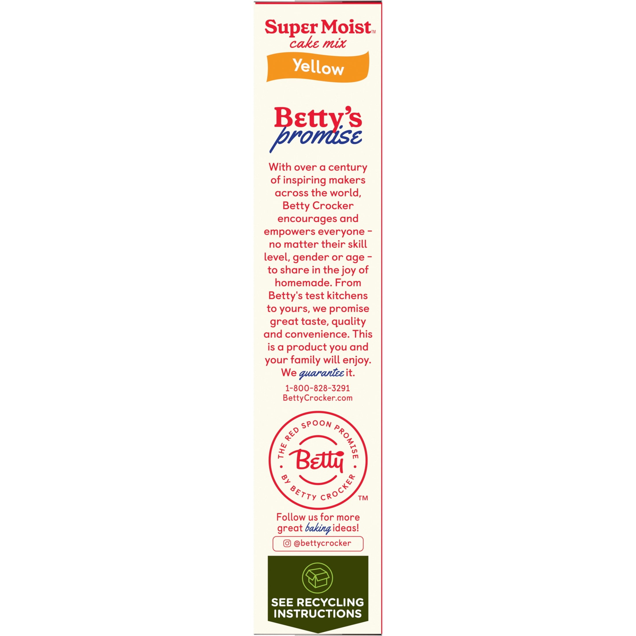 Betty Crocker Favorites Super Moist Yellow Cake Mix, 13.25 oz