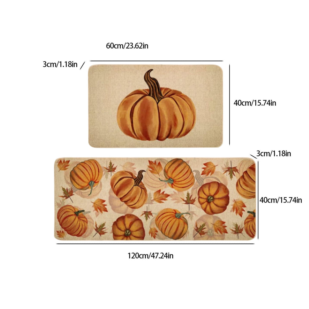 Stijggn 2pcs Halloween Area Rugs Halloween Decorations Halloween Rug Welcome Mats Outdoor Pumpkin Doormats for Floor