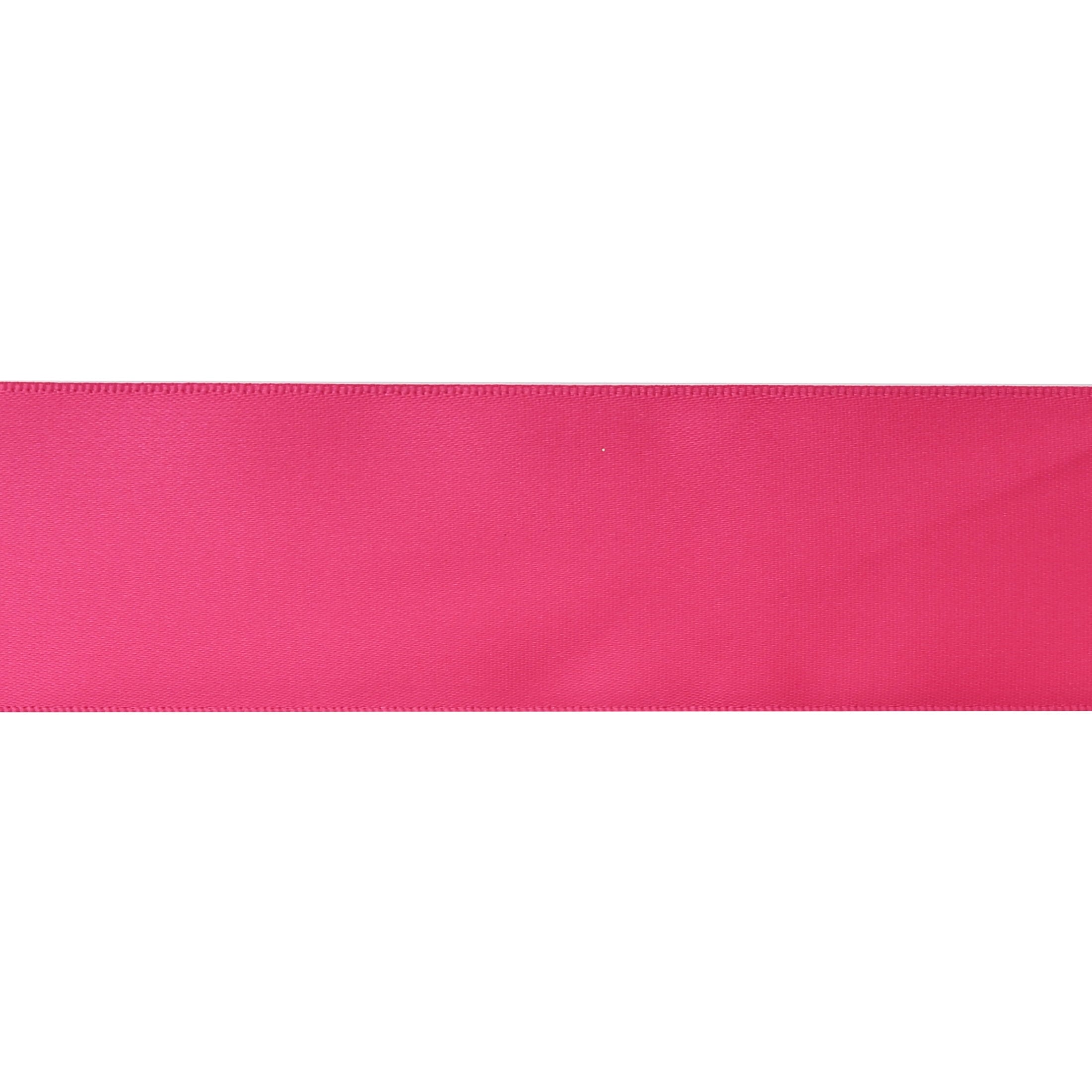 Gwen Studios 1.5" Hot Pink Satin Ribbon, 7 Yards