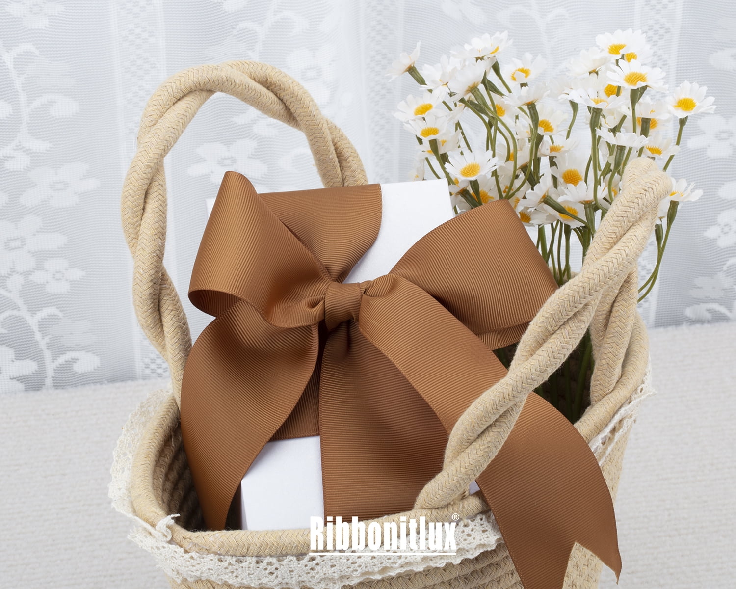 Ribbonitlux Grosgrain Ribbon 2 Inch x 25 Yards – Premium Polyester Craft Ribbon for Hair Bows, Gift Wrapping, Weddings & DIY – Solid Forest Green(#587) – 1 Roll