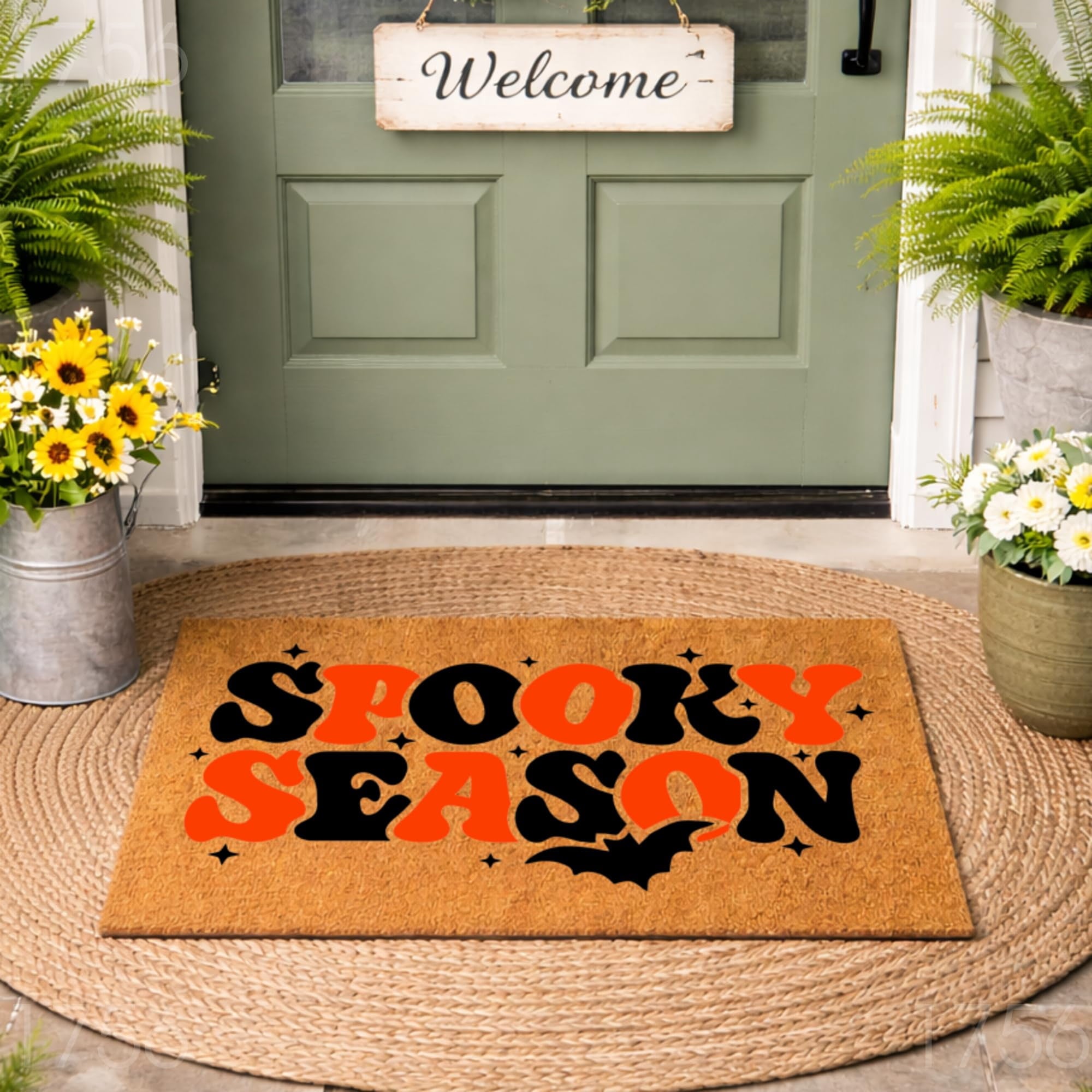 Spooky Season Halloween Door Mat | Funny Doormat | Welcome Mat | Funny Door Mat | Fall Autumn Decor Gift | Home Doormat | Custom Doormat