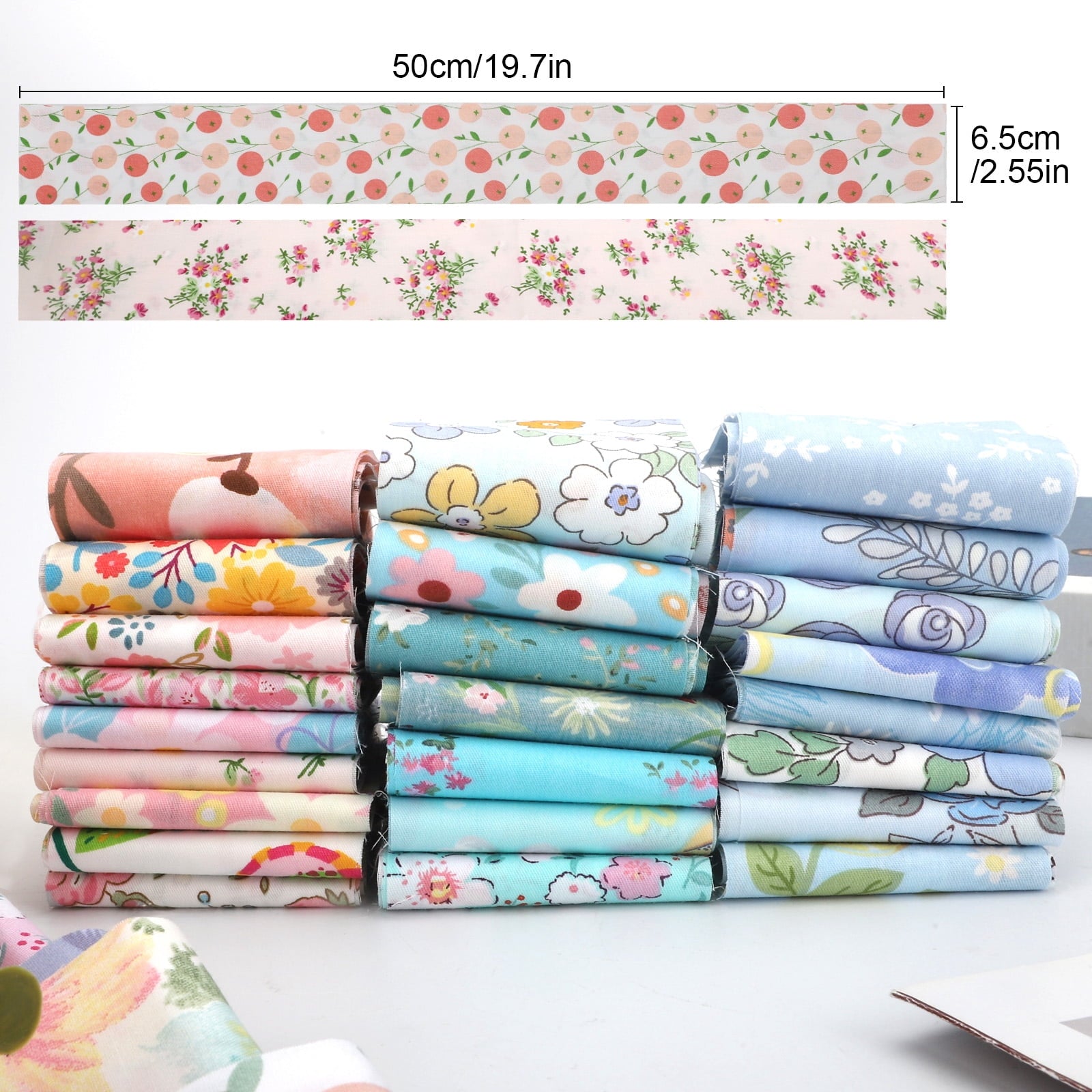 80pcs Jelly Roll Fabric Strips, EEEkit 2.5'' Precut Quilting Fabric for Sewing and Crafts