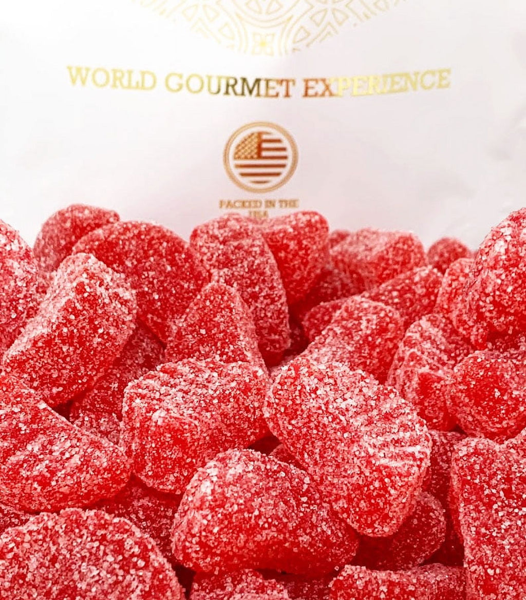 SweetGourmet Jelly Cherry Slices Bulk Candy | 1 Pound