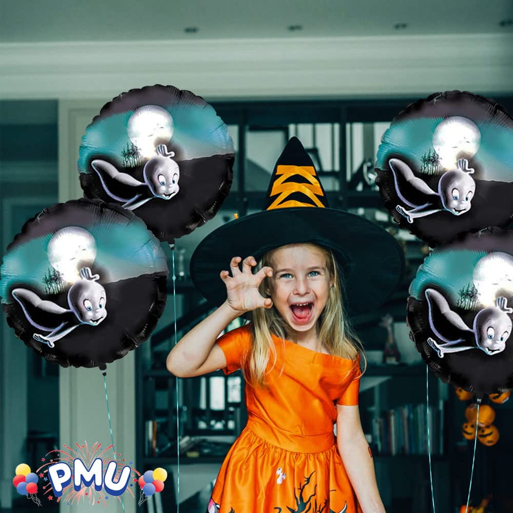 PMU Halloween Party Decoration "Happy Halloween" Jack Faces Aglow 18 Inch Mylar-Foil Balloon (1pkg) Pkg/1