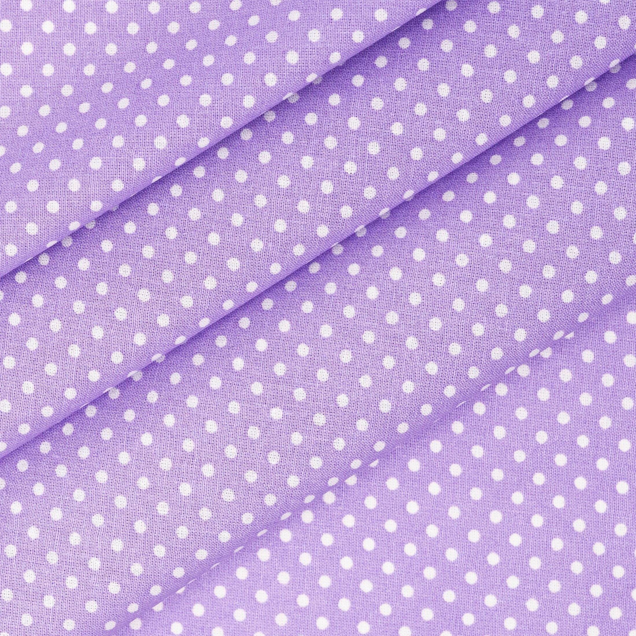 Waverly Inspirations 100% Cotton Prints Fabric, Dot Lilac, 1 Yard Precut, 44 in Wide