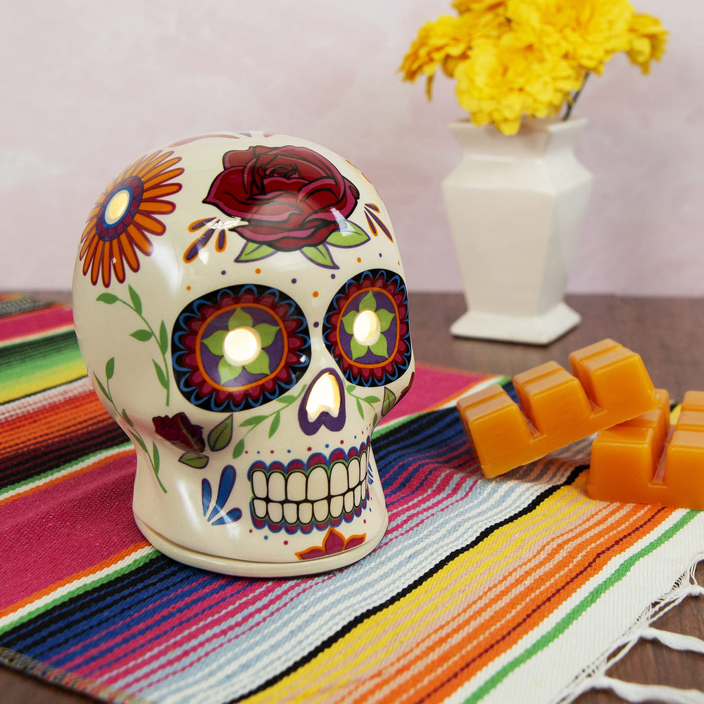 Scentsationals Wax Melt Warmer, Wax Warmer for Scented Wax Melts - Day of The Dead Collection Vistoso - Candle Wax Melter for Fragrance Cubes and Tarts