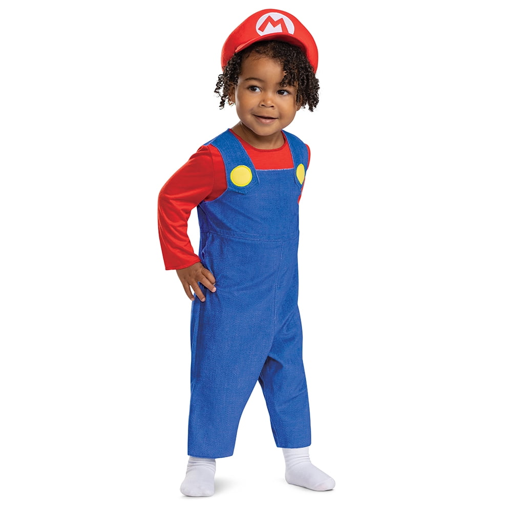 Nintendo Super Mario Bros. Mario Halloween Costume for Children, Infants Size 12-18M, by Disguise