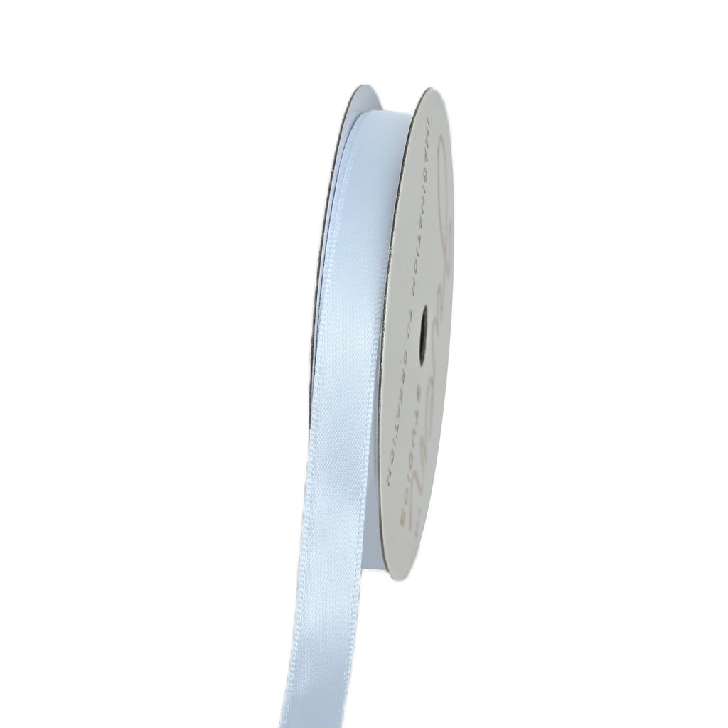 Gwen Studios 3/8" White Satin Ribbon, 7 Yards