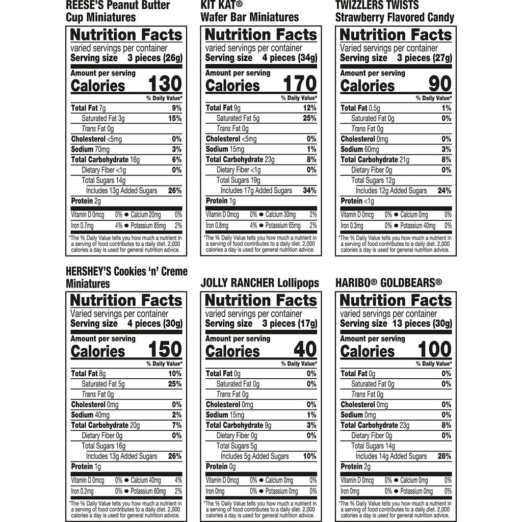 Hershey Assorted, Halloween Candy Bulk Bag, 55.33 oz (180 Pieces)