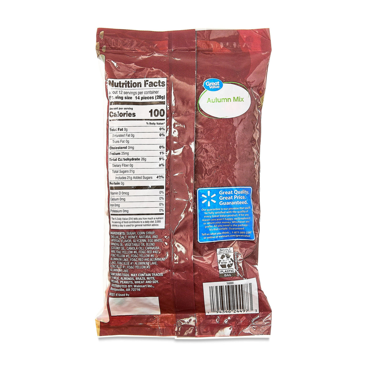 Great Value Autumn Mix Halloween Candy, 12 oz Bag